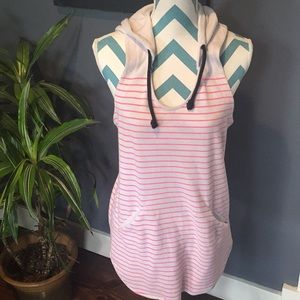 Roxy striped hoodie cover up